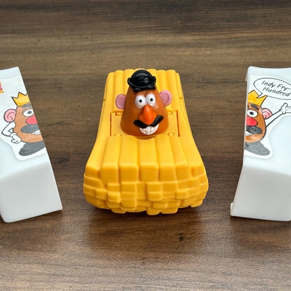 VINTAGE 1998 MR. POTATO HEAD Burger King Toy “Indy Fry Hundred" Speedster Car - Picture 7 of 9